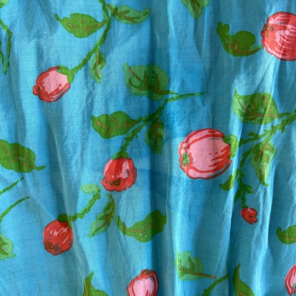 hofmann copenhagen mirielle blue dress with flowers. size 34. - Picture 3 of 4